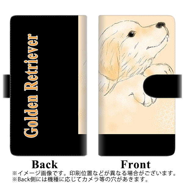 SoftBank アクオスゼロ2 906SH 高画質仕上げ プリント手帳型ケース(通常型)【YD828 ゴールデンレトリバー04】