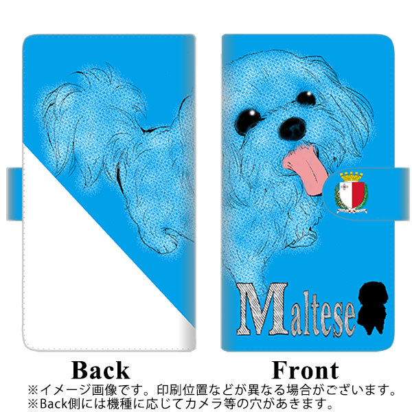 simフリー HUAWEI（ファーウェイ） P30 lite Marie-L22J 高画質仕上げ プリント手帳型ケース(通常型)【YD844 マルチーズ03】