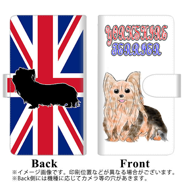 Y!mobile かんたんスマホ 705KC 高画質仕上げ プリント手帳型ケース(通常型)【YD849 ヨークシャテリア04】