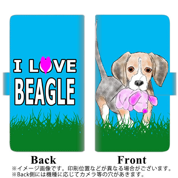 docomo LG style3 L-41A 高画質仕上げ プリント手帳型ケース(通常型)【YD863 ビーグル04】