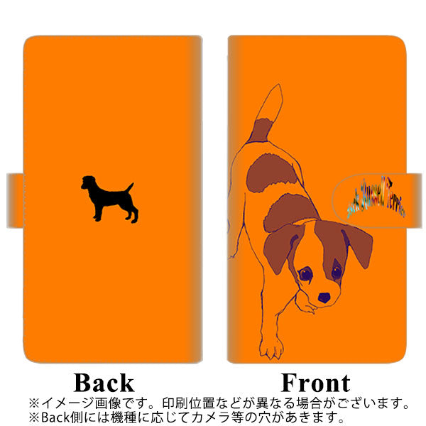 au ギャラクシーS20+ SCG02 高画質仕上げ プリント手帳型ケース(通常型)【YD899 ジャックラッセルテリア05】