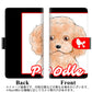 docomo ギャラクシー S10+ SC-04L 高画質仕上げ プリント手帳型ケース(通常型)【YD905 プードル01】