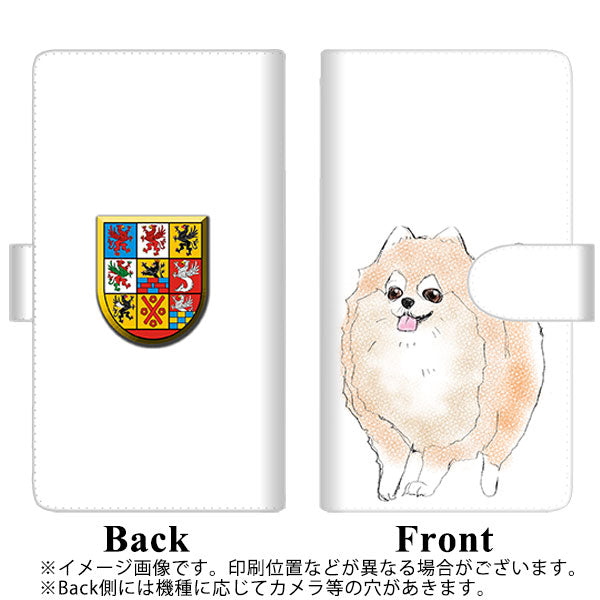 au ギャラクシーS20+ SCG02 高画質仕上げ プリント手帳型ケース(通常型)【YD937 ポメラニアン03】