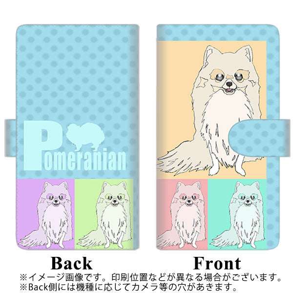 softbank エクスぺリア ワン 802SO 高画質仕上げ プリント手帳型ケース(通常型)【YD939 ポメラニアン05】