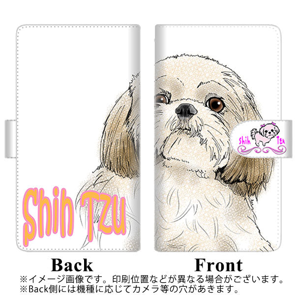 iPhone XS 高画質仕上げ プリント手帳型ケース(通常型)【YD973 シーズー02】