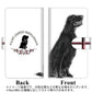 楽天モバイル Rakuten Hand 高画質仕上げ プリント手帳型ケース(通常型)【YD983 フラットコーテッドレトリバー02】