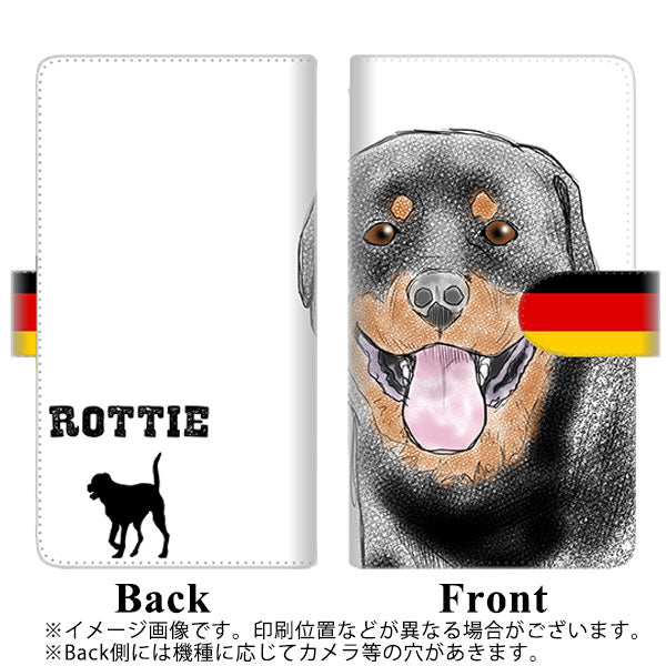 Redmi Note 10 JE XIG02 au 高画質仕上げ プリント手帳型ケース(通常型)【YD997 ロットワイラー02】