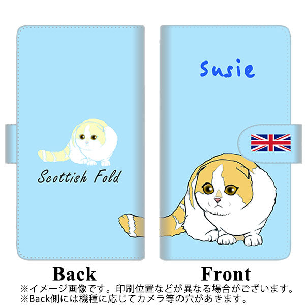 SoftBank シンプルスマホ5 A001SH 高画質仕上げ プリント手帳型ケース(通常型)【YE817 スコティッシュフォールド02】