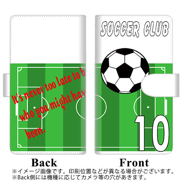 Xperia 10 IV A202SO SoftBank 高画質仕上げ プリント手帳型ケース(通常型)【YE852 サッカー部】