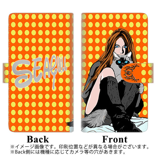 Libero 5G II A103ZT Y!mobile 高画質仕上げ プリント手帳型ケース(通常型)【YE870 らぶねこ01】