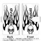 au ギャラクシー S10+ SCV42 高画質仕上げ プリント手帳型ケース(通常型)【YE900 スカル01】