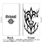 au ギャラクシー S10+ SCV42 高画質仕上げ プリント手帳型ケース(通常型)【YE907 ハート】