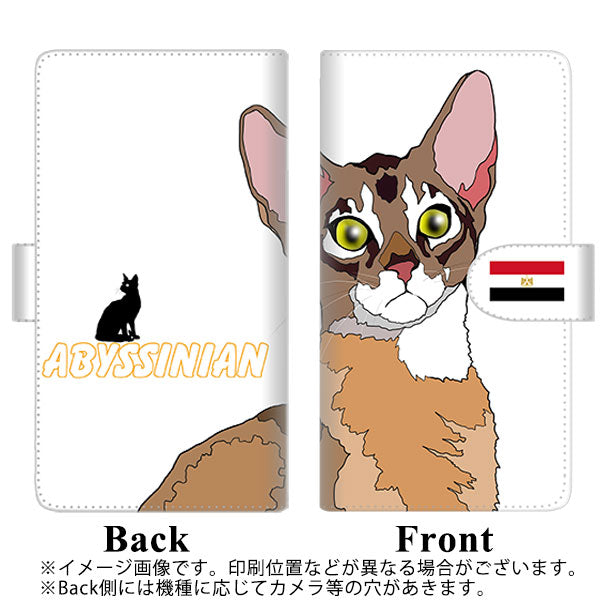 docomo ギャラクシー ノート10+ SC-01M 高画質仕上げ プリント手帳型ケース(通常型)【YE963 アビシニアン01】