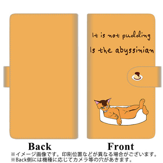 らくらくスマートフォン F-52B docomo 高画質仕上げ プリント手帳型ケース(通常型)【YE965 アビシニアン03】