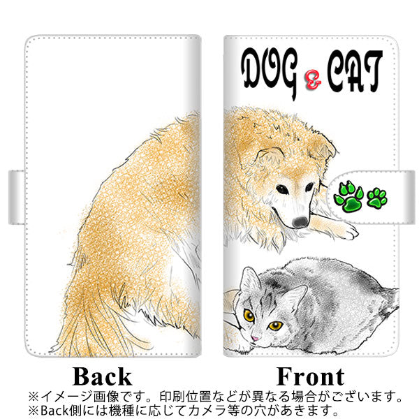 Y!mobile かんたんスマホ2 A001KC 高画質仕上げ プリント手帳型ケース(通常型)【YE994 ラブドッグ03】