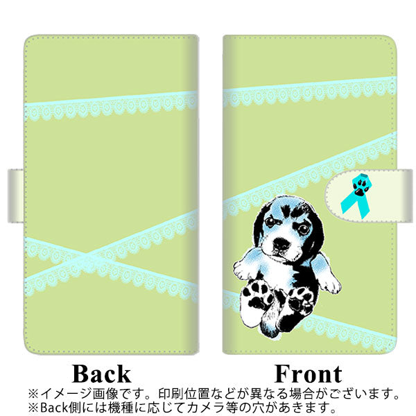 HUAWEI（ファーウェイ）nova lite 2 FIG-LA1 高画質仕上げ プリント手帳型ケース(通常型)【YF992 バウワウ03】