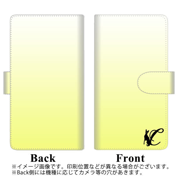 docomo エクスペリア XZ2 SO-03K 高画質仕上げ プリント手帳型ケース(通常型)【YI844 イニシャル ネコ C】