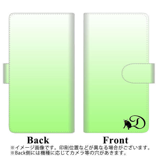 アンドロイドワン S8 高画質仕上げ プリント手帳型ケース(通常型)【YI845 イニシャル ネコ D】