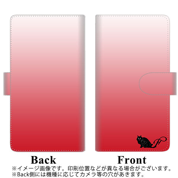 docomo エクスペリア XZ2 SO-03K 高画質仕上げ プリント手帳型ケース(通常型)【YI847 イニシャル ネコ F】