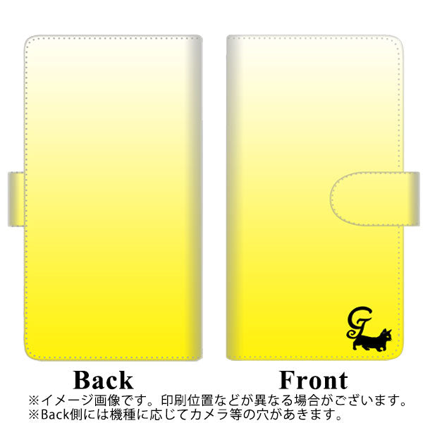 docomo エクスペリア XZ2 SO-03K 高画質仕上げ プリント手帳型ケース(通常型)【YI848 イニシャル ネコ G】