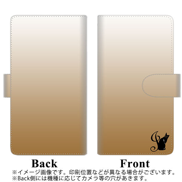 SoftBank シンプルスマホ5 A001SH 高画質仕上げ プリント手帳型ケース(通常型)【YI851 イニシャル ネコ J】