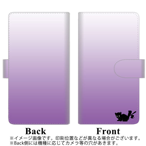 docomo LG style3 L-41A 高画質仕上げ プリント手帳型ケース(通常型)【YI852 イニシャル ネコ K】