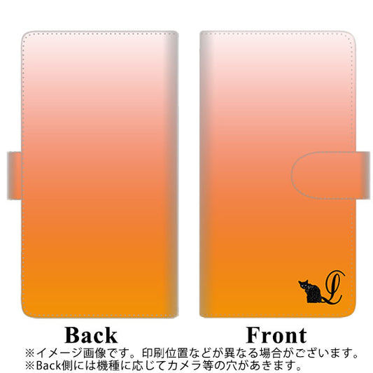DIGNO BX2 A101KC SoftBank 高画質仕上げ プリント手帳型ケース(通常型)【YI853 イニシャル ネコ L】