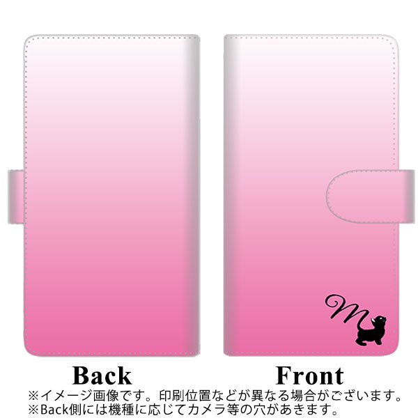 docomo エクスペリア XZ2 SO-03K 高画質仕上げ プリント手帳型ケース(通常型)【YI854 イニシャル ネコ M】