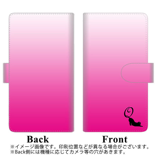 HUAWEI（ファーウェイ） P40 lite 5G CDY-NA9A 高画質仕上げ プリント手帳型ケース(通常型)【YI858 イニシャル ネコ Q】