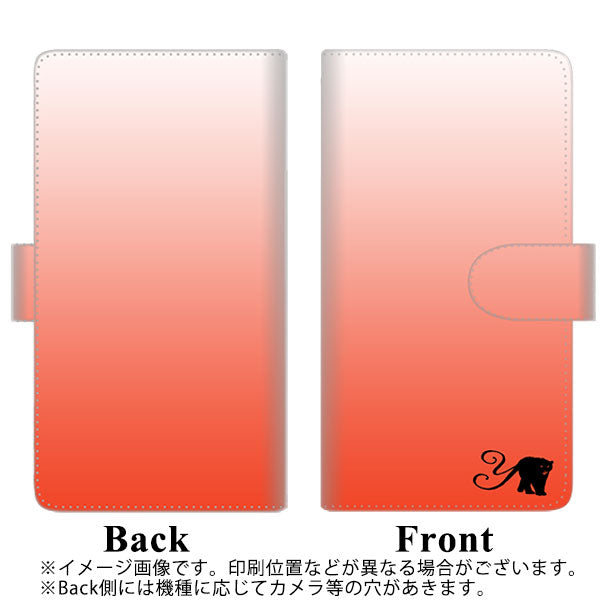 docomo アローズ ビー F-04K 高画質仕上げ プリント手帳型ケース(通常型)【YI866 イニシャル ネコ Y】