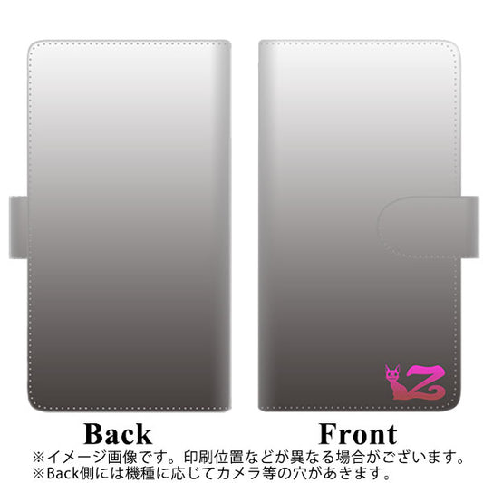 SoftBank アクオスゼロ6 高画質仕上げ プリント手帳型ケース(通常型)【YI867 イニシャル ネコ Z】