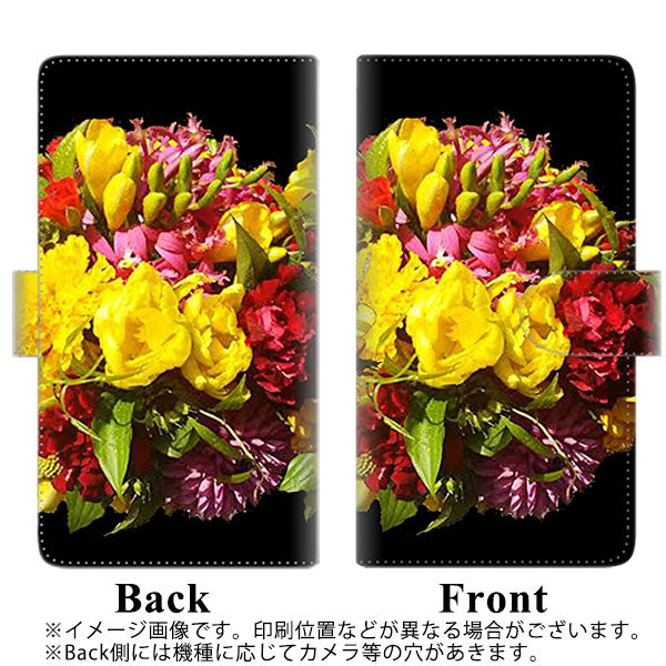 iPhone5/iPhone5s 高画質仕上げ プリント手帳型ケース(通常型)【YI883 フラワー４】