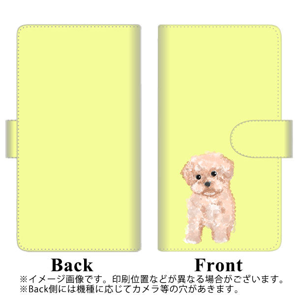 docomo ギャラクシー ノート9 SC-01L 高画質仕上げ プリント手帳型ケース(通常型)【YJ064 トイプードルアプリコット（イエロー）】