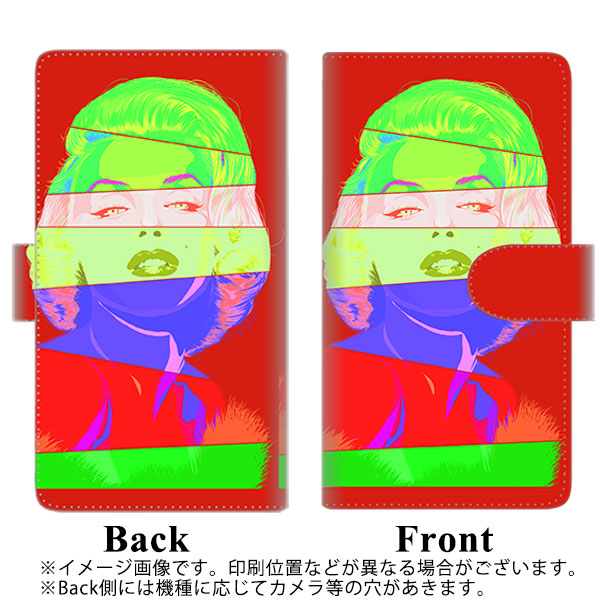 docomo アローズ ビー F-04K 高画質仕上げ プリント手帳型ケース(通常型)【YJ209 マリリンモンローデザイン（B）】