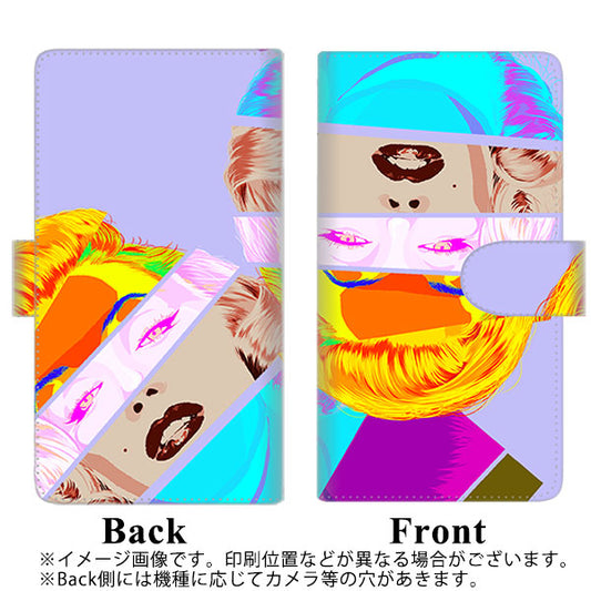 楽天モバイル Rakuten BIGs 高画質仕上げ プリント手帳型ケース(通常型)【YJ211 マリリンモンローデザイン（D）】