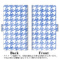 DIGNO BX2 A101KC SoftBank 高画質仕上げ プリント手帳型ケース(通常型)【YJ234 千鳥格子（ライトブルー）】