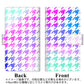 iPhone5/iPhone5s 高画質仕上げ プリント手帳型ケース(通常型)【YJ235 千鳥格子（グラデーション）】