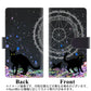 Google Pixel 6 高画質仕上げ プリント手帳型ケース(通常型)【YJ330 魔法陣猫 キラキラ 黒猫】