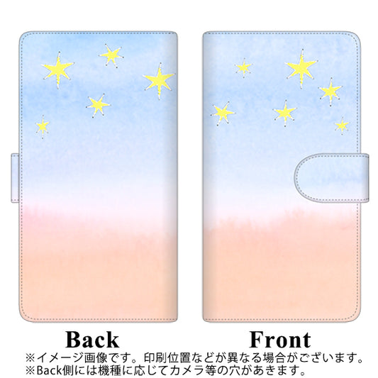 au ギャラクシー ノート9 SCV40 高画質仕上げ プリント手帳型ケース(通常型)【YJ414 星夜空】