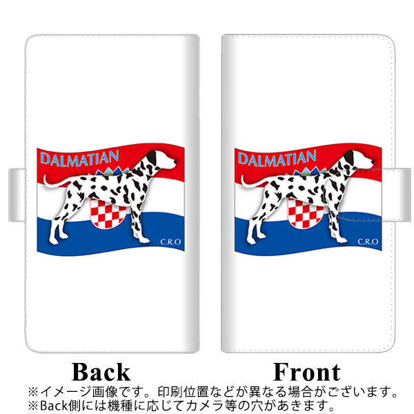 softbank エクスペリア8 902SO 高画質仕上げ プリント手帳型ケース(通常型)【ZA821  ダルメシアン】