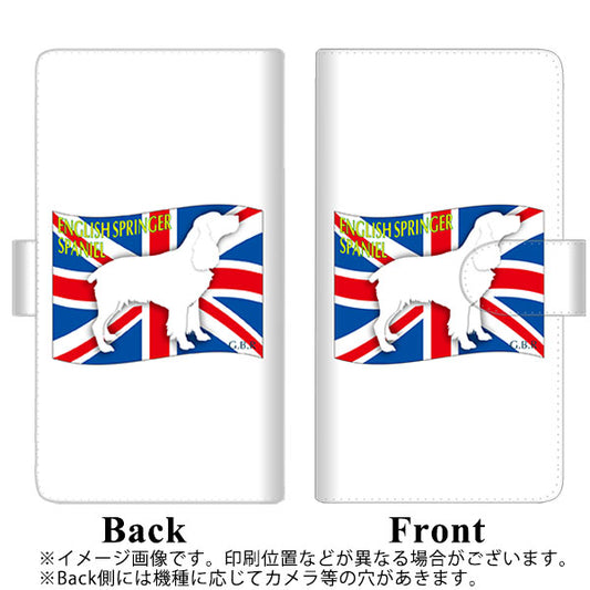 SoftBank アクオスゼロ6 高画質仕上げ プリント手帳型ケース(通常型)【ZA824  イングリッシュスプリンガースパニエル】