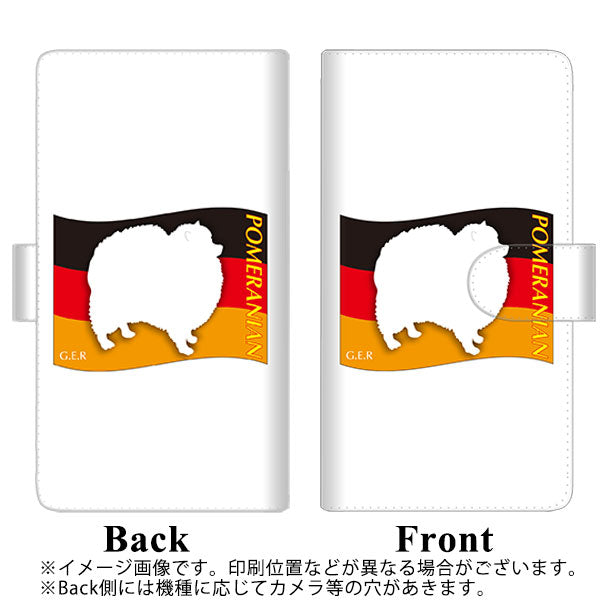 Y!mobile かんたんスマホ2 A001KC 高画質仕上げ プリント手帳型ケース(通常型)【ZA840  ポメラニアン】