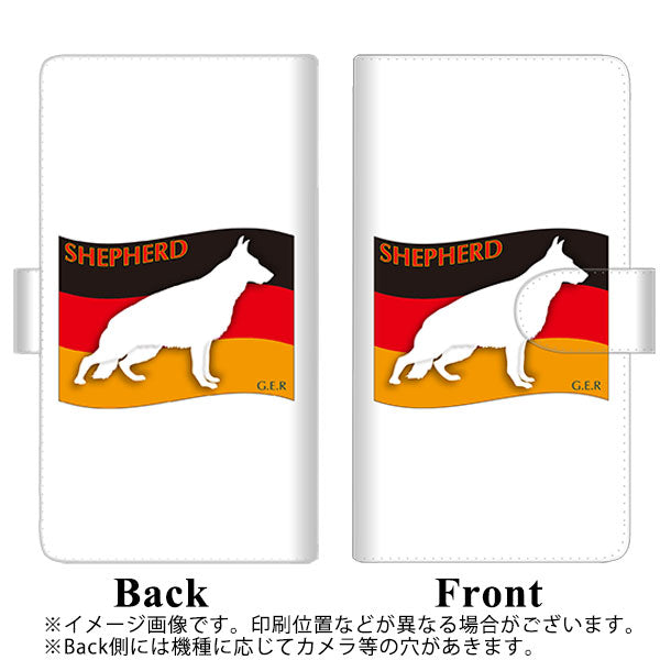 楽天モバイル Rakuten Hand 高画質仕上げ プリント手帳型ケース(通常型)【ZA847  シェパード】