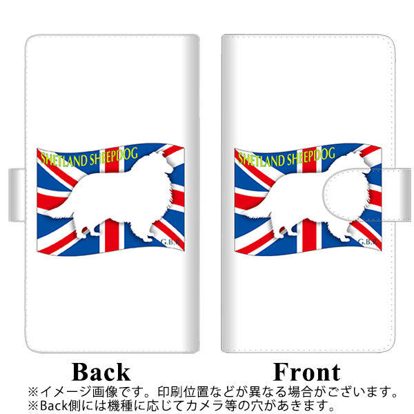 docomo アローズ ビー F-04K 高画質仕上げ プリント手帳型ケース(通常型)【ZA848  シェットランドシープドッグ】