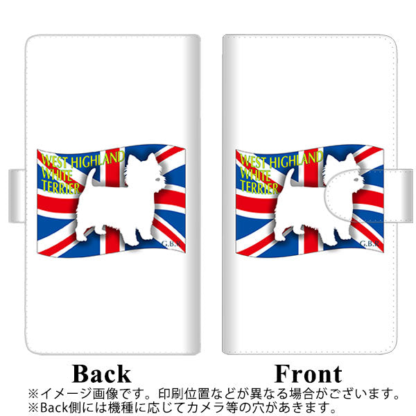 au エルジー イット LGV36 高画質仕上げ プリント手帳型ケース(通常型)【ZA856  ウエストハイランドホワイトテリア】
