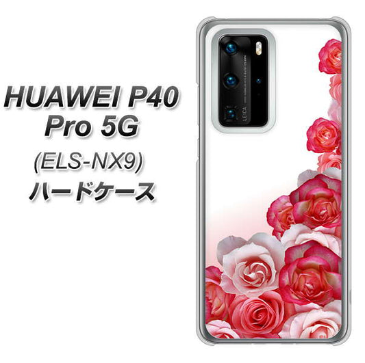 HUAWEI（ファーウェイ） P40 Pro 5G ELS-NX9 高画質仕上げ 背面印刷 ハードケース【299 薔薇の壁】