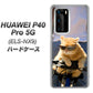 HUAWEI（ファーウェイ） P40 Pro 5G ELS-NX9 高画質仕上げ 背面印刷 ハードケース【595 にゃんとサイクル】