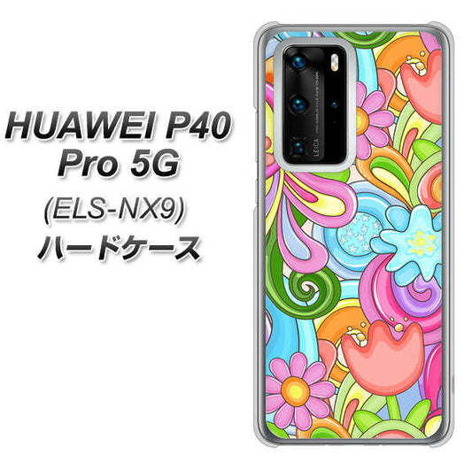 HUAWEI（ファーウェイ） P40 Pro 5G ELS-NX9 高画質仕上げ 背面印刷 ハードケース【713 ミラクルフラワー】