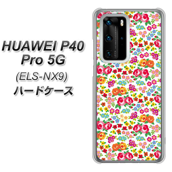 HUAWEI（ファーウェイ） P40 Pro 5G ELS-NX9 高画質仕上げ 背面印刷 ハードケース【777 マイクロリバティプリントWH】