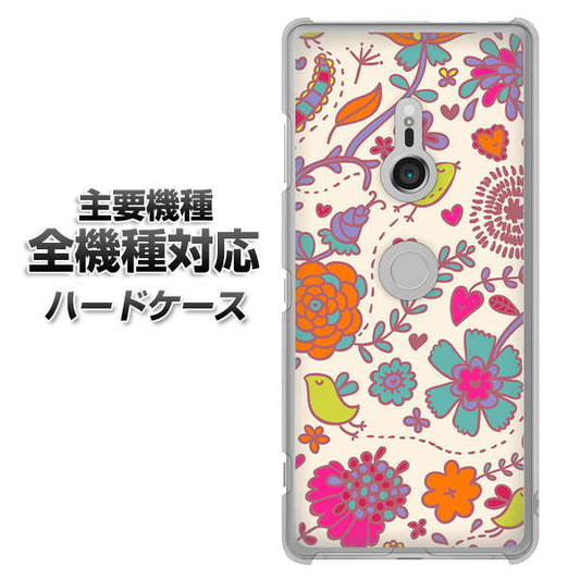 iPhone7 高画質仕上げ 背面印刷 ハードケース【323 小鳥と花】